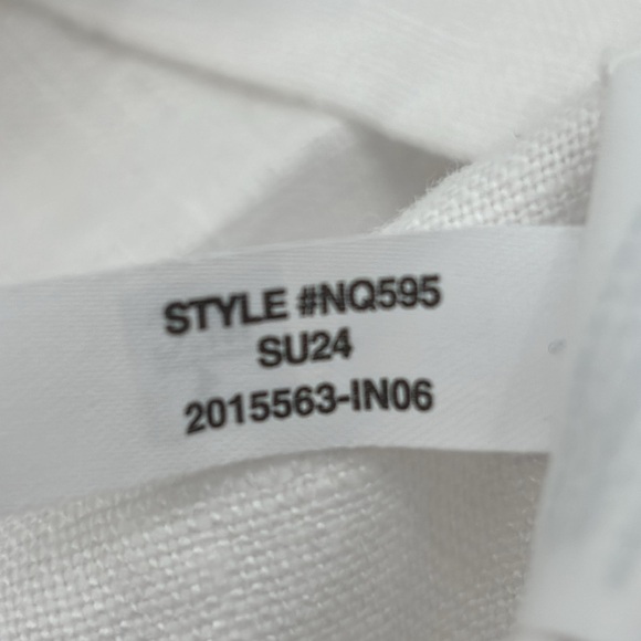 Madewell Embroidered Tank Mini Dress in Linen in Eyelet white size 0 NWT NQ595 - Picture 10 of 12